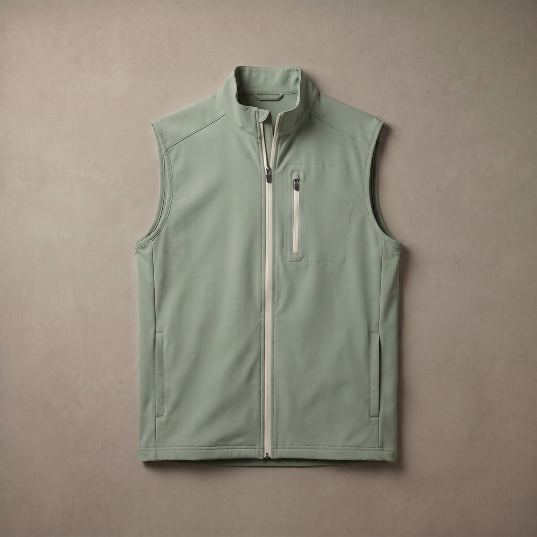 Men's Lightweight Quick Dry Golf Vest Windproof Water Repellent Outerwear