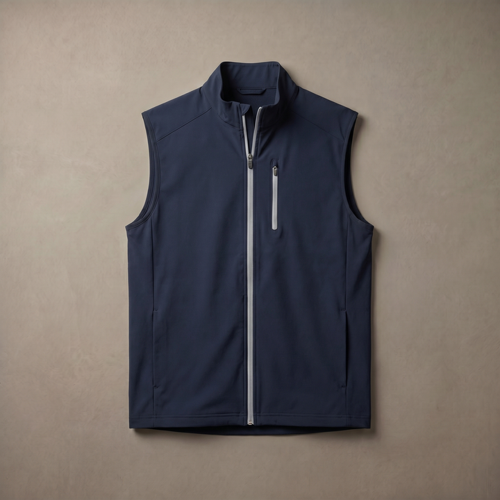 Men's Lightweight Quick Dry Golf Vest Windproof Water Repellent Outerwear
