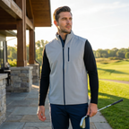 Men's Lightweight Quick Dry Golf Vest Windproof Water Repellent Outerwear