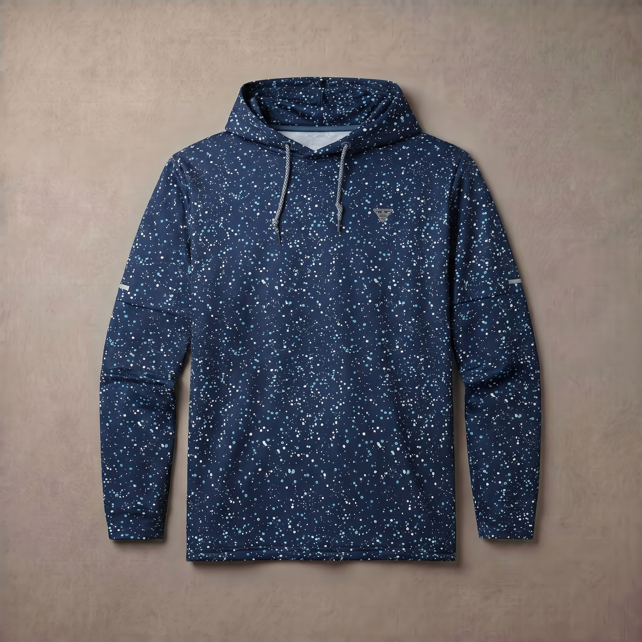 Men's Lightweight Fleece Hoodie Trendy Print Breathable Casual Sweatshirt