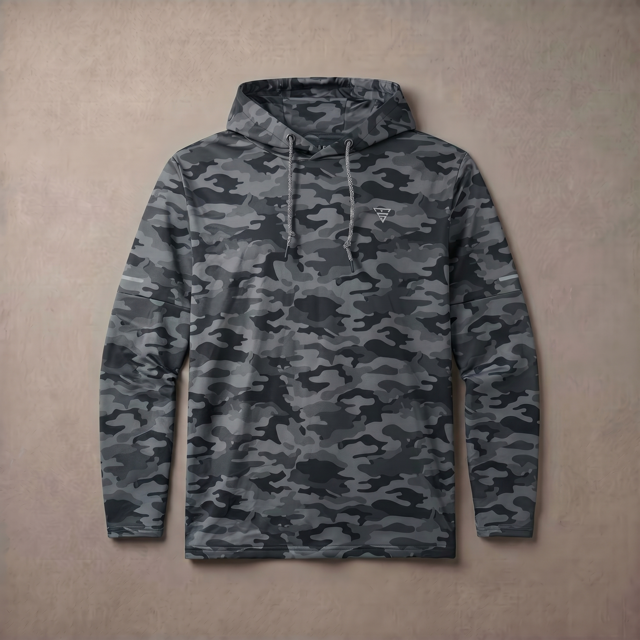 Men's Lightweight Fleece Hoodie Trendy Print Breathable Casual Sweatshirt