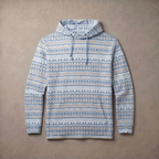 Men's Lightweight Fleece Hoodie Trendy Print Breathable Casual Sweatshirt