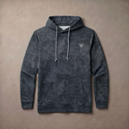 Men's Lightweight Fleece Hoodie Trendy Print Breathable Casual Sweatshirt