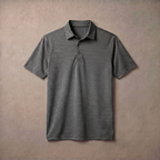 Mens Lightweight Jacquard Polo Shirt With Contrast Inside Collar And Placket