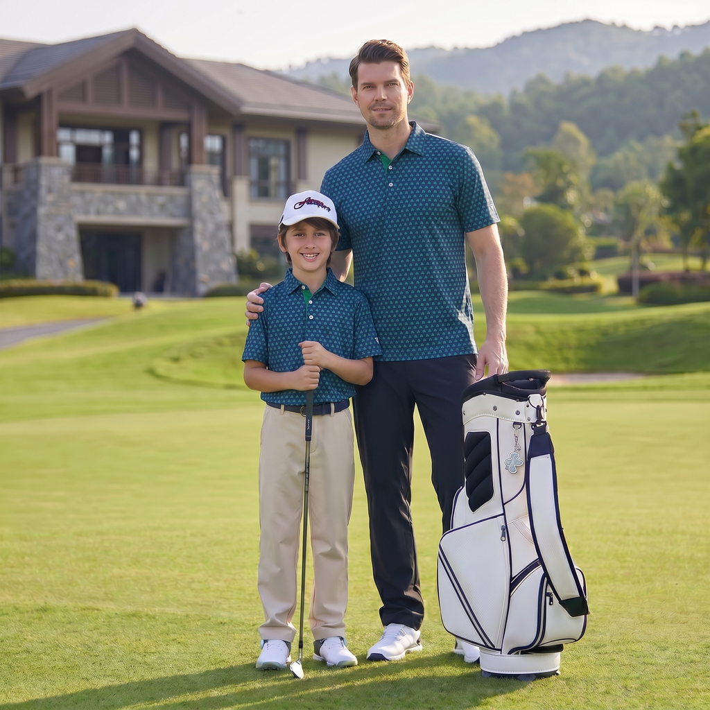 Mens Lightweight Polyester Spandex Golf Polo Moisture Wicking Quick Dry Shirt