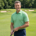 Mens Lightweight Polyester Spandex Golf Polo Moisture Wicking Quick Dry Shirt