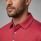 Mens Lightweight Polyester Spandex Golf Polo Moisture Wicking Quick Dry Shirt