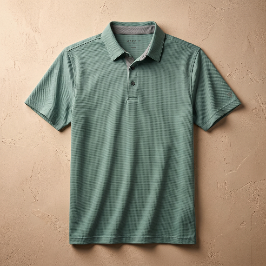 Men's Lightweight Polyester Spandex Polo Shirt Breathable Quick Dry