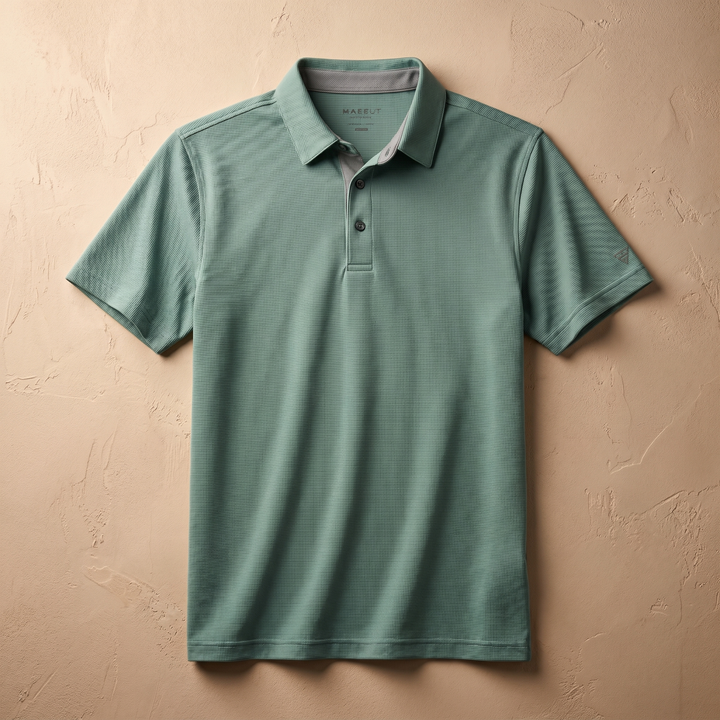 Men's Lightweight Polyester Spandex Polo Shirt Breathable Quick Dry