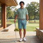 Men's Lightweight Polyester Spandex Polo Shirt Breathable Quick Dry