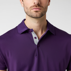 Men's Lightweight Polyester Spandex Polo Shirt Breathable Quick Dry