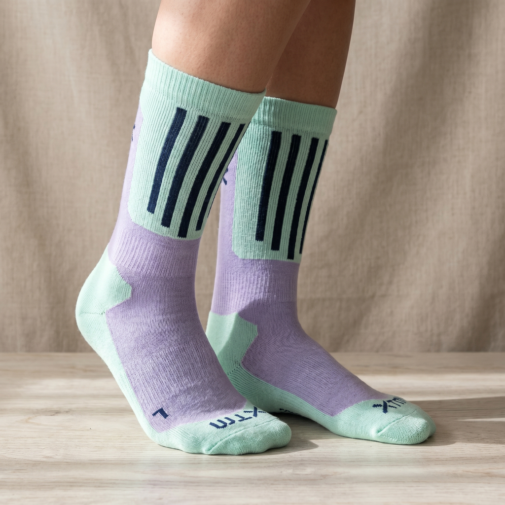 Unisex Merino Wool Ski Socks With Arch Support And Shin Padding For Multi Thickness Winter Comfort
