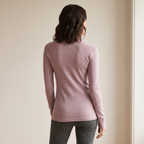 Womens   Merino Wool Thermal Long Sleeve Top Base Layer For Winter Comfort