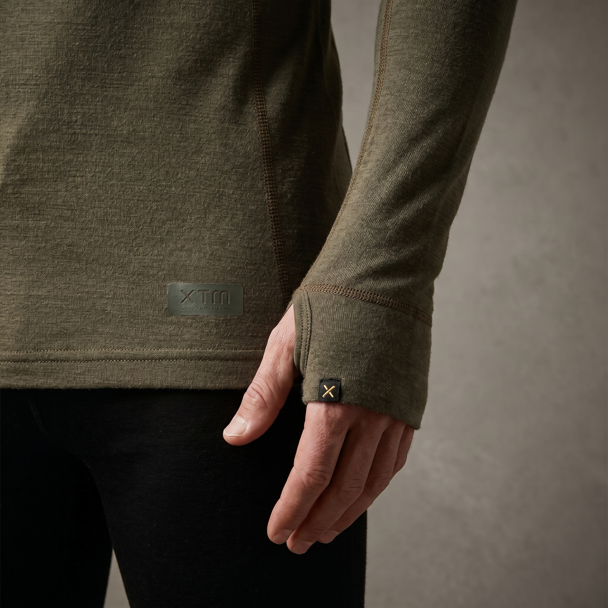 Mens Merino Wool Thermal Long Sleeve Top Base Layer For All Seasons