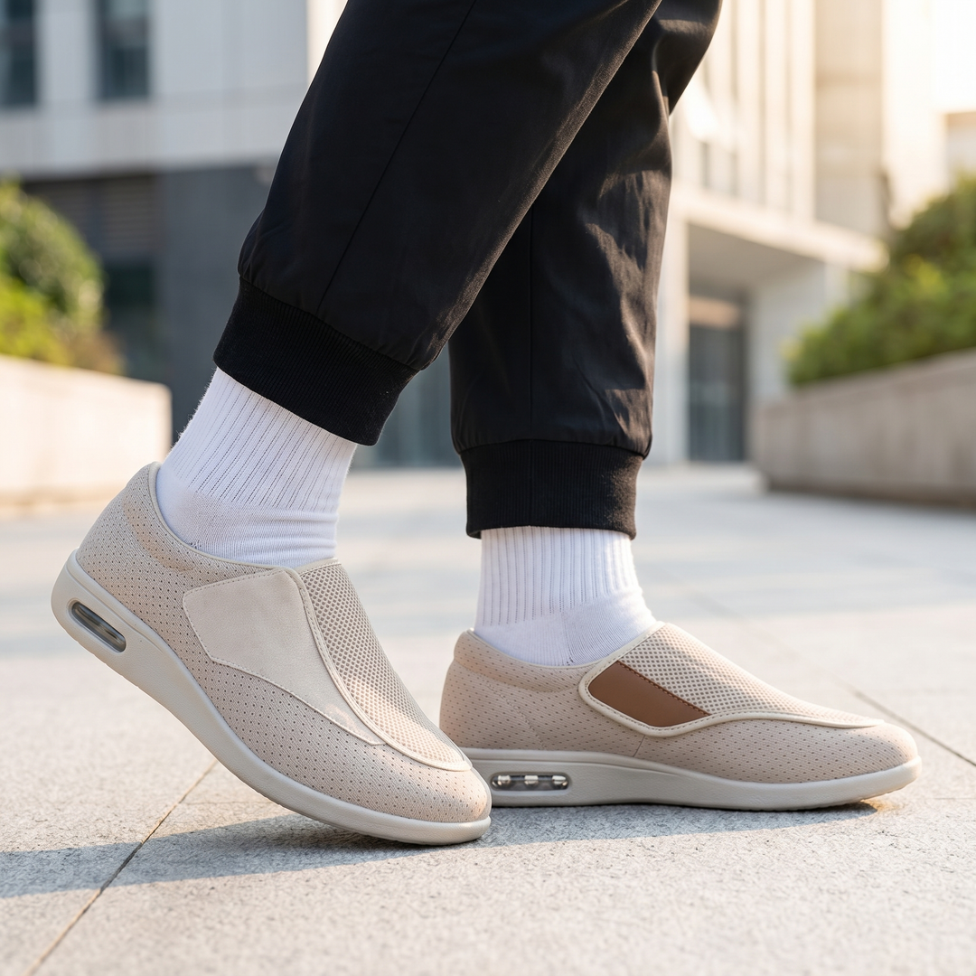 Men's Wide Orthopedic Shoes For Sensitive And Swollen Feet All Day