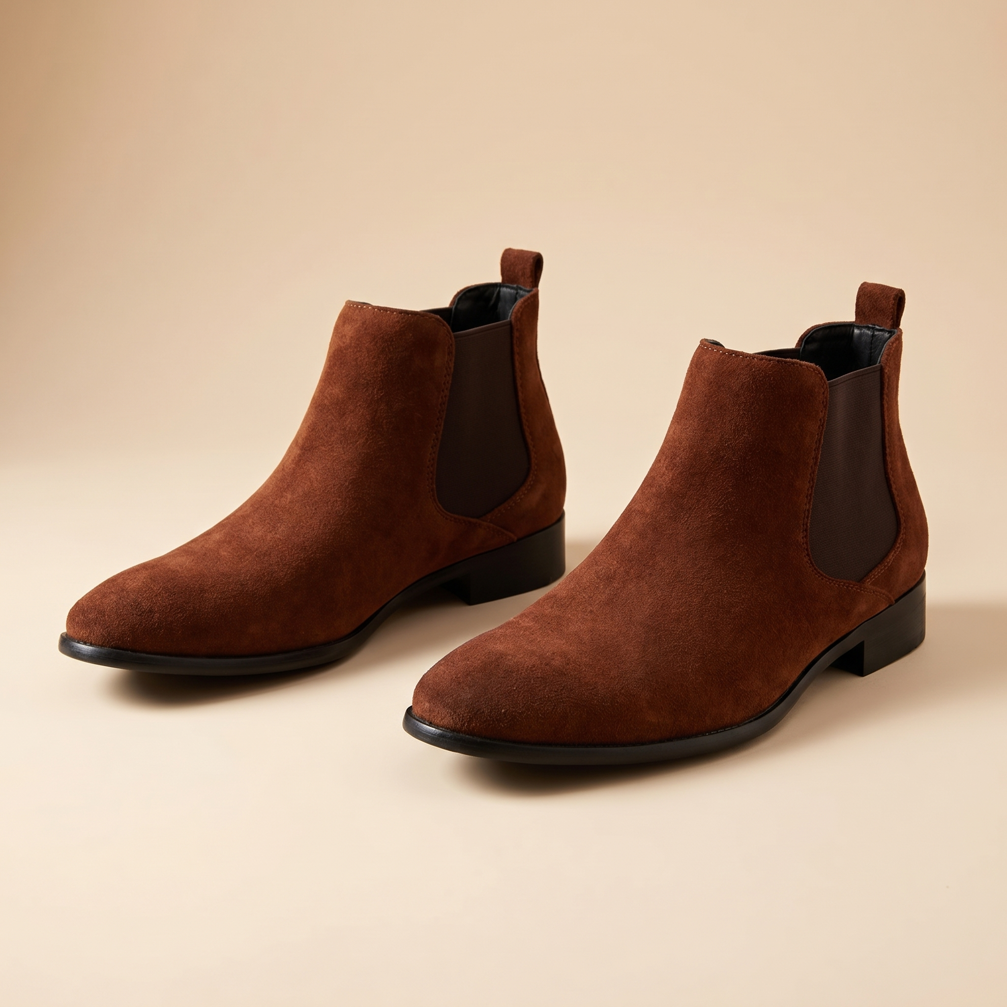 Mens Premium Leather Chelsea Boots Slip On Dress Shoes Comfortable
