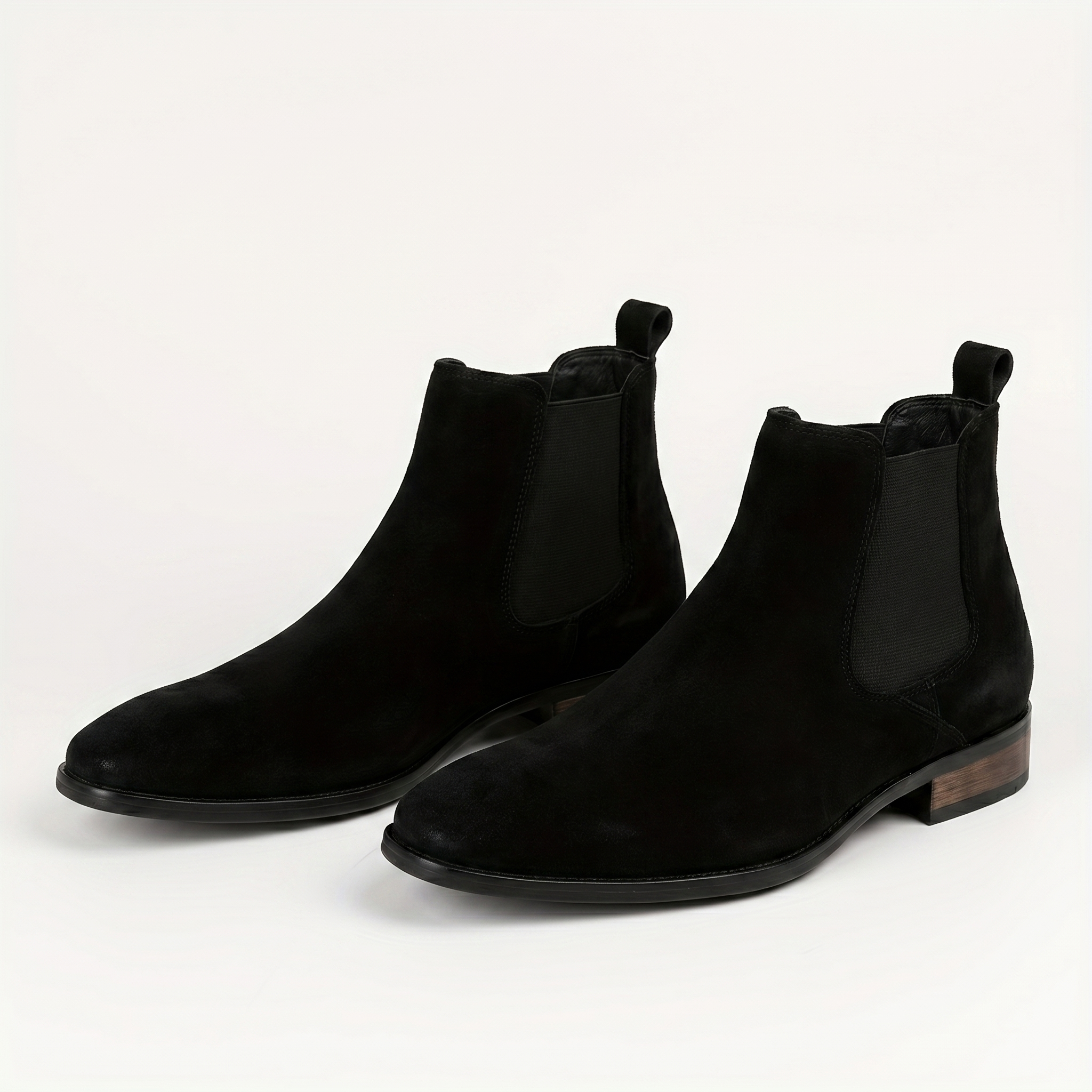 Mens Premium Leather Chelsea Boots Slip On Dress Shoes Comfortable