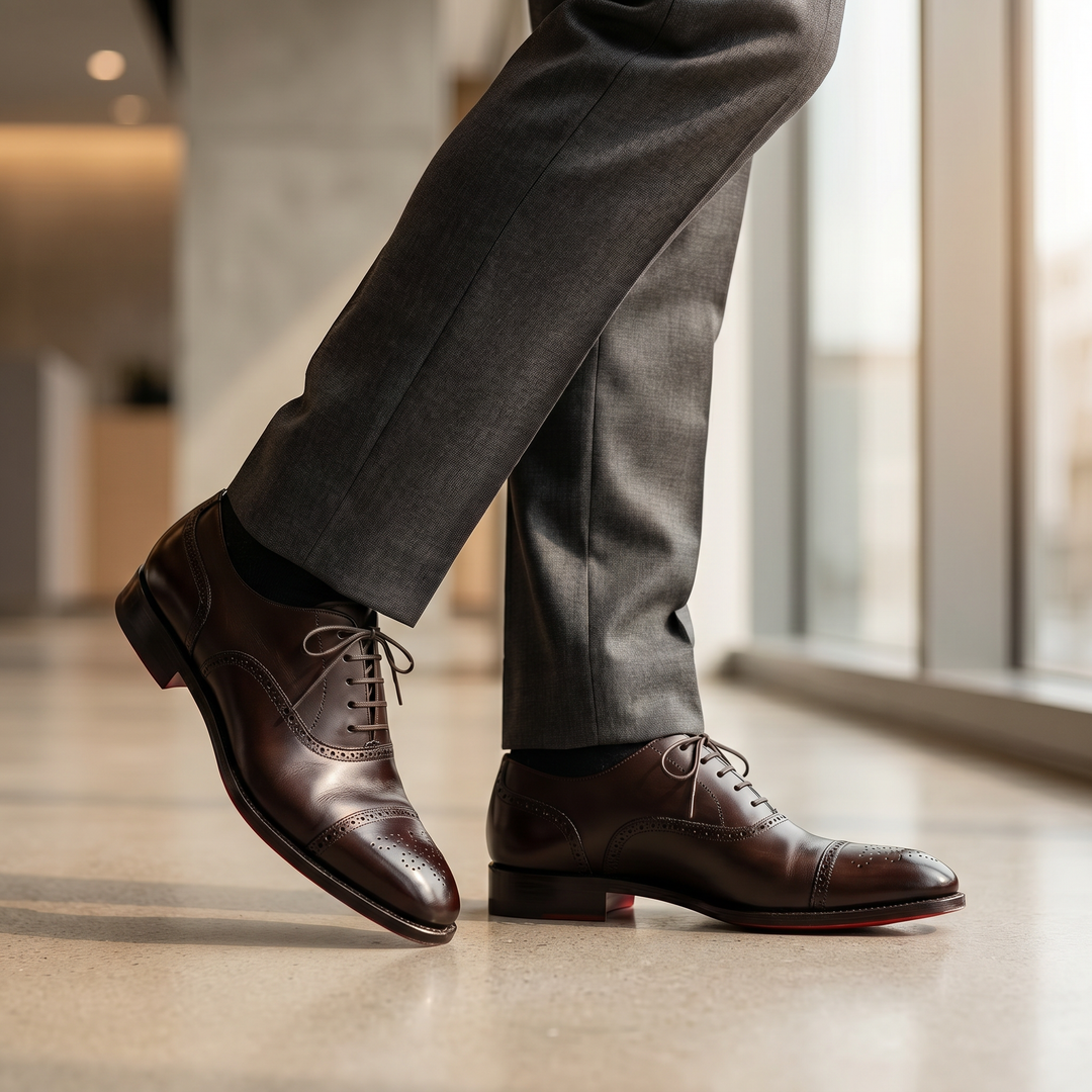 Men's Premium Leather Brogue Shoes for Formal and Everyday Wear