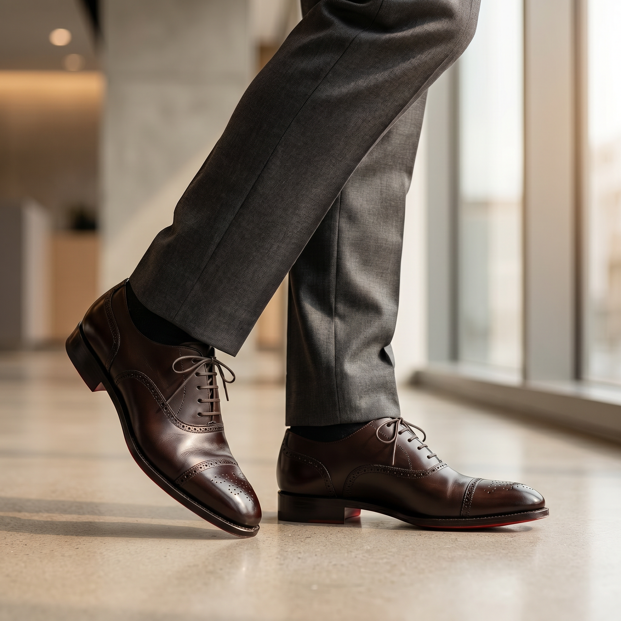 Men's Premium Leather Brogue Shoes for Formal and Everyday Wear