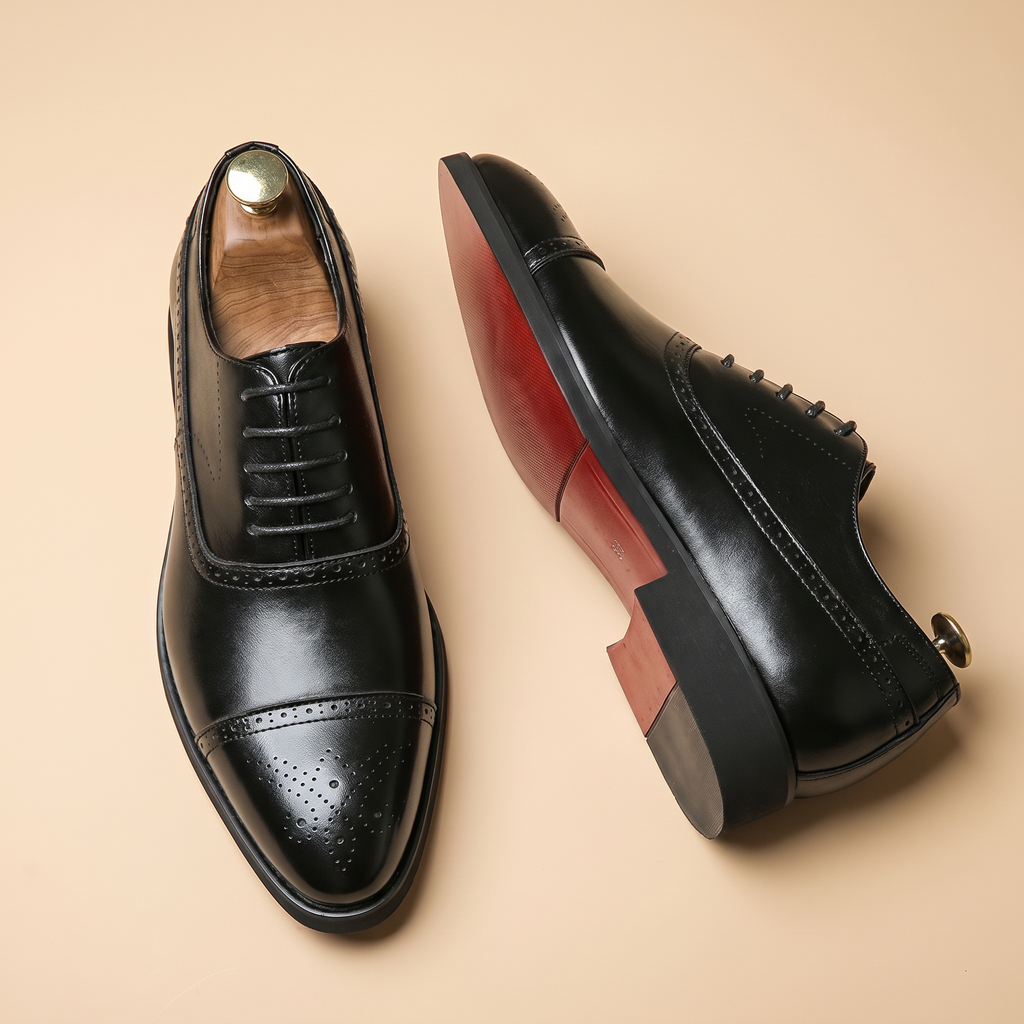 Men's Premium Leather Brogue Shoes for Formal and Everyday Wear