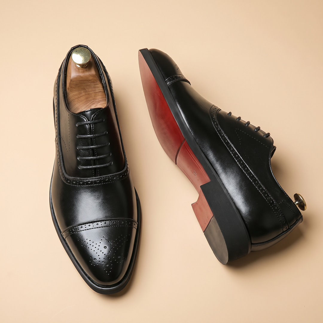 Men's Premium Leather Brogue Shoes for Formal and Everyday Wear