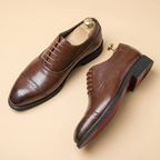 Men's Premium Leather Brogue Shoes for Formal and Everyday Wear