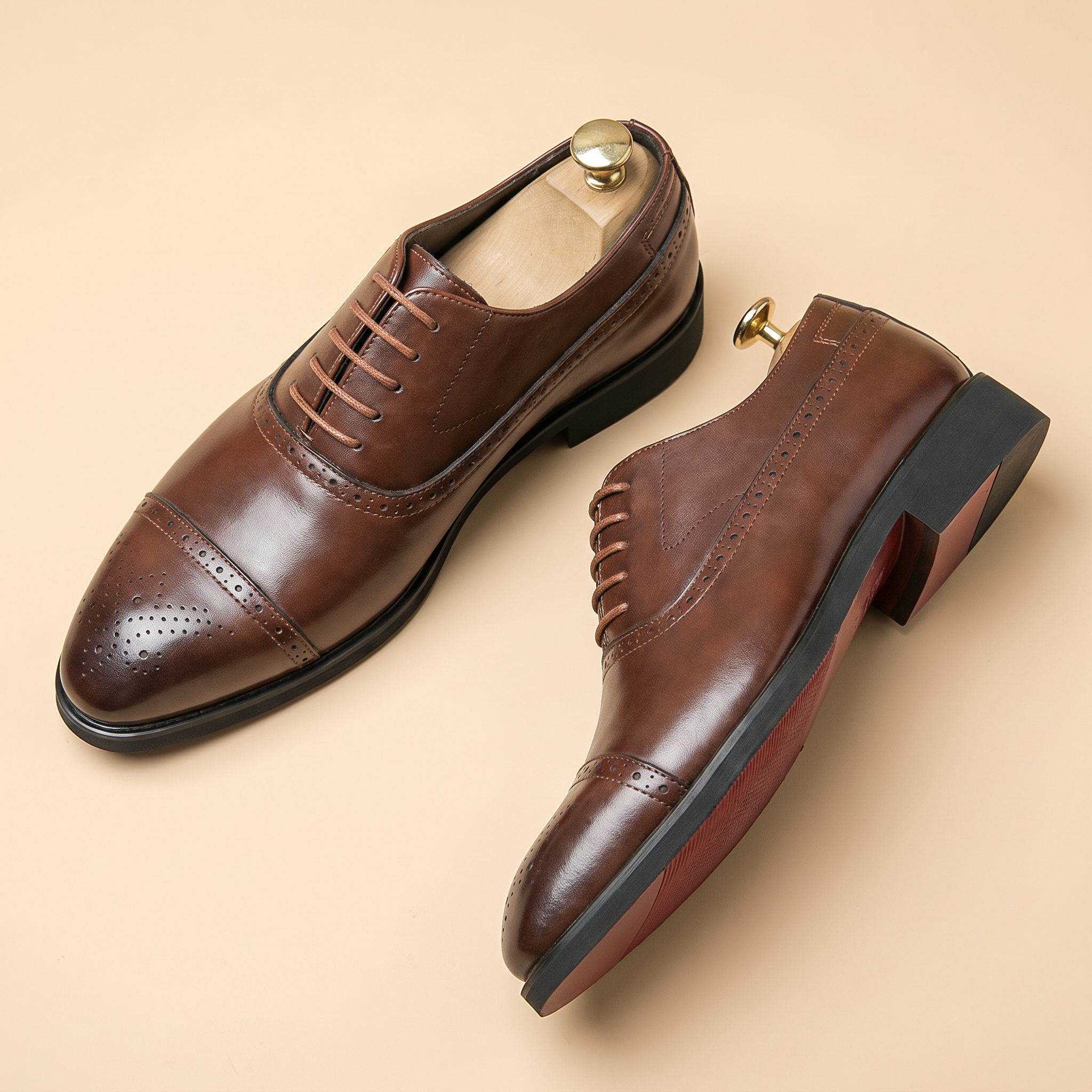 Men's Premium Leather Brogue Shoes for Formal and Everyday Wear