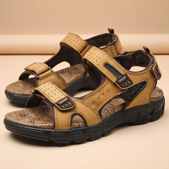 Men's Synthetic Orthopedic Outdoor Sandals With Cushioned Sole