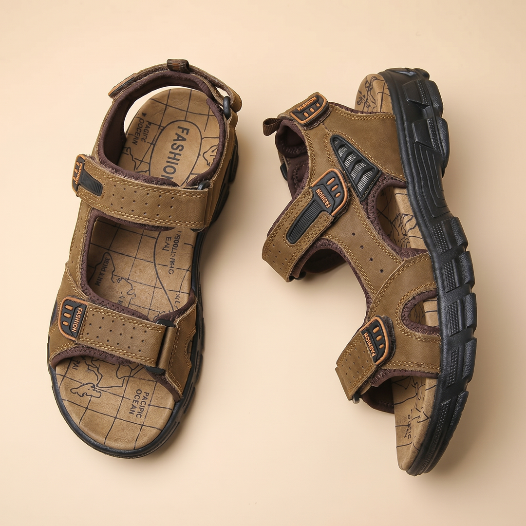 Men's Synthetic Orthopedic Outdoor Sandals With Cushioned Sole