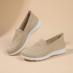 Women's Breathable Knit Sneakers | Comfortable Slip-On Walking Shoes