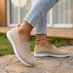 Women's Breathable Knit Sneakers | Comfortable Slip-On Walking Shoes