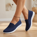 Women's Breathable Knit Sneakers | Comfortable Slip-On Walking Shoes
