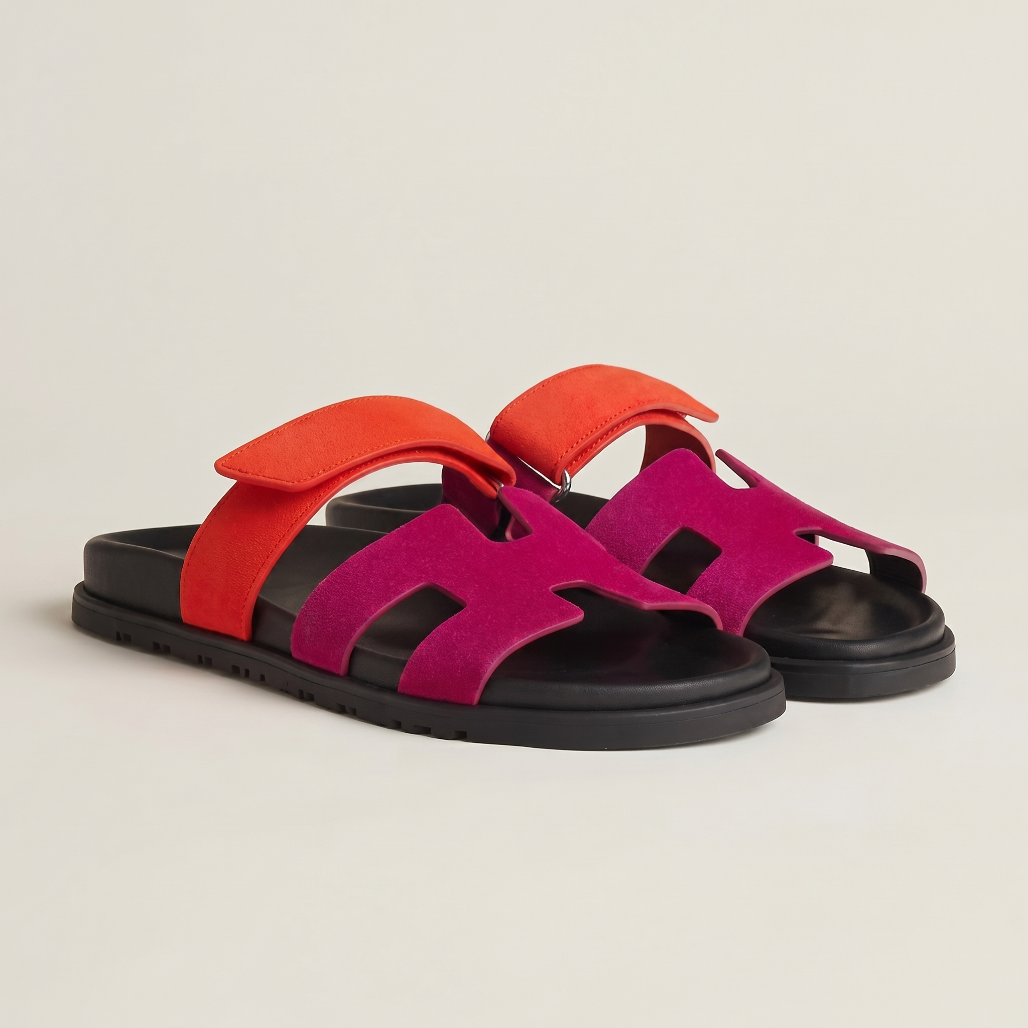 Unisex Adjustable Leather Slide Sandals | Comfortable Casual Footwear