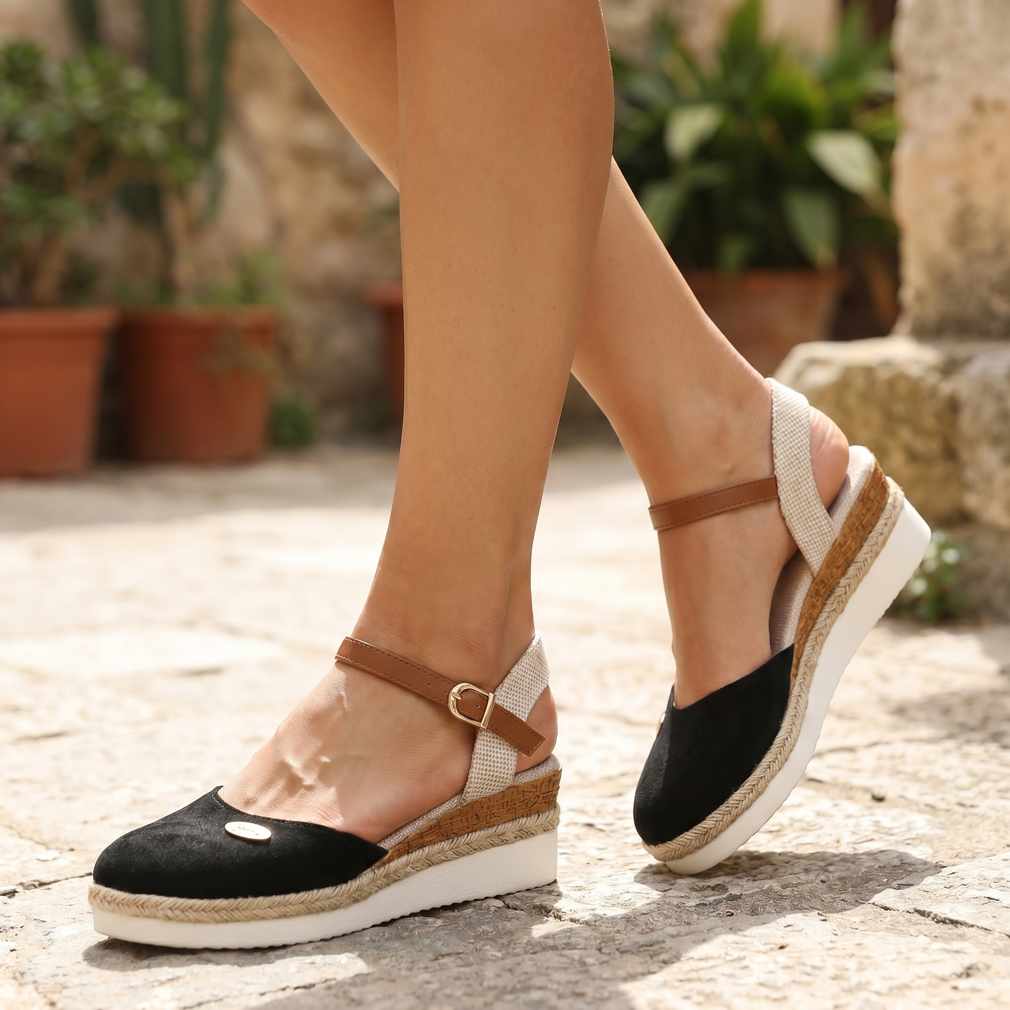 Women's Comfortable Espadrille Platform Sandals | Stylish Casual Summer Footwear