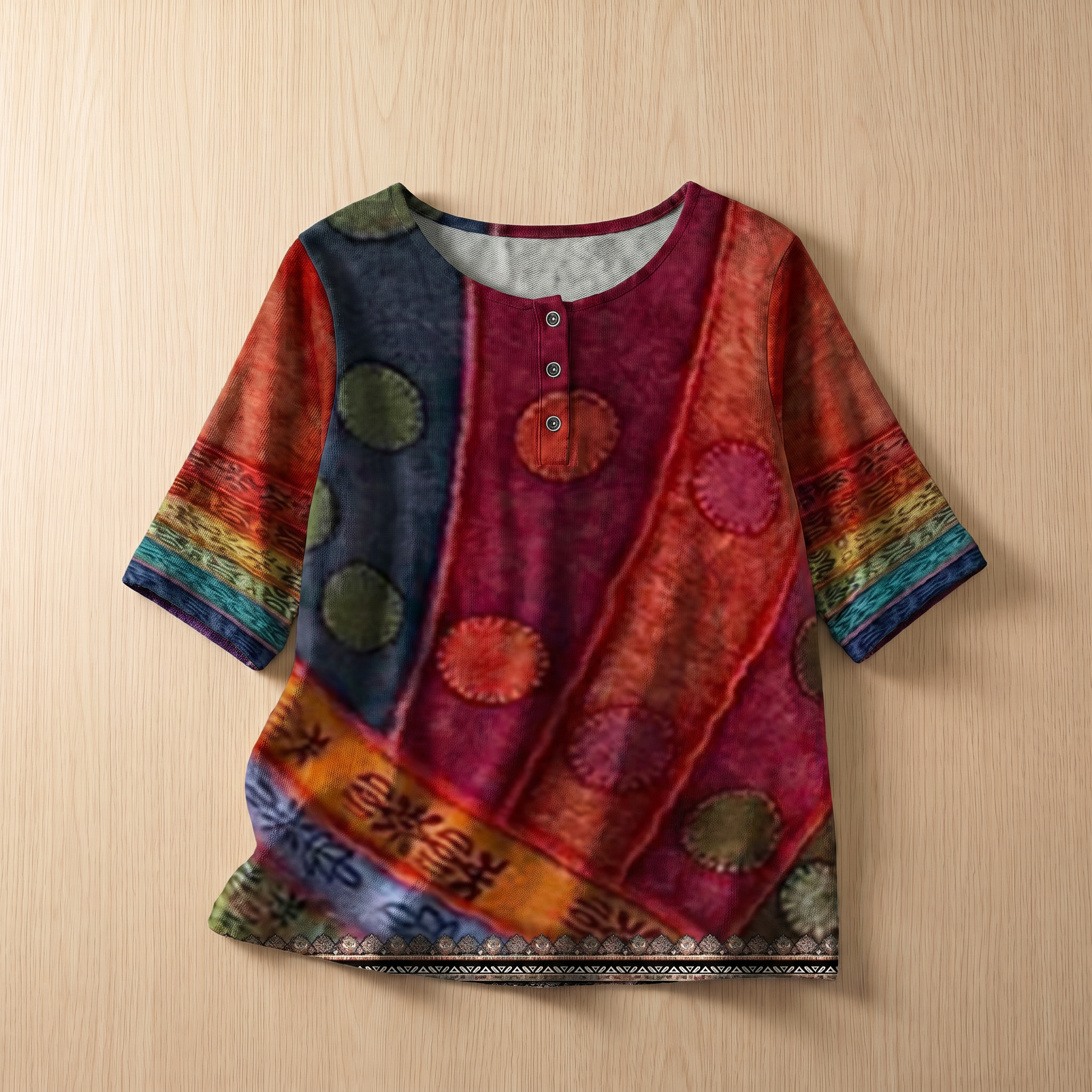 Women's Soft Floral Blouse | Elegant Vintage-Inspired Relaxed Fit Top
