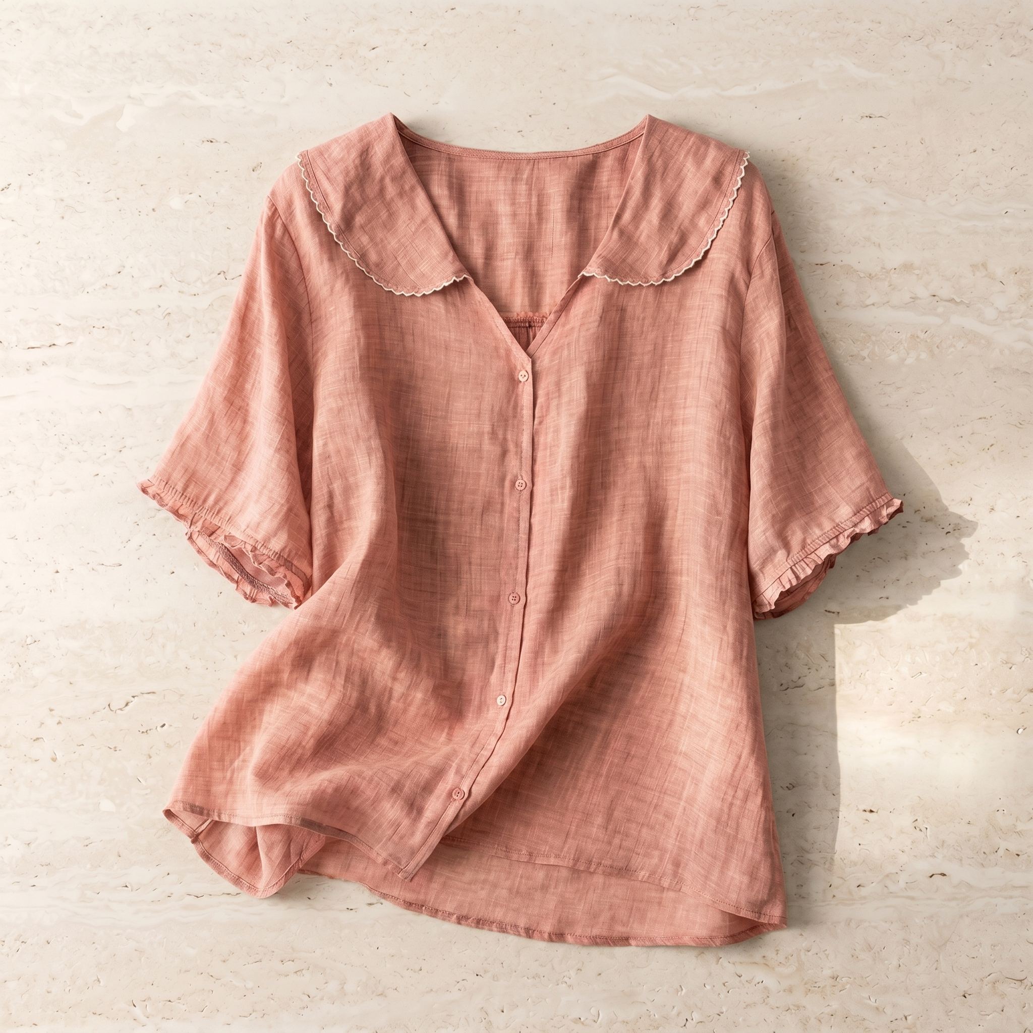 Women's Cotton White Vintage Inspired Long Sleeve Blouse For Timeless Casual Elegance