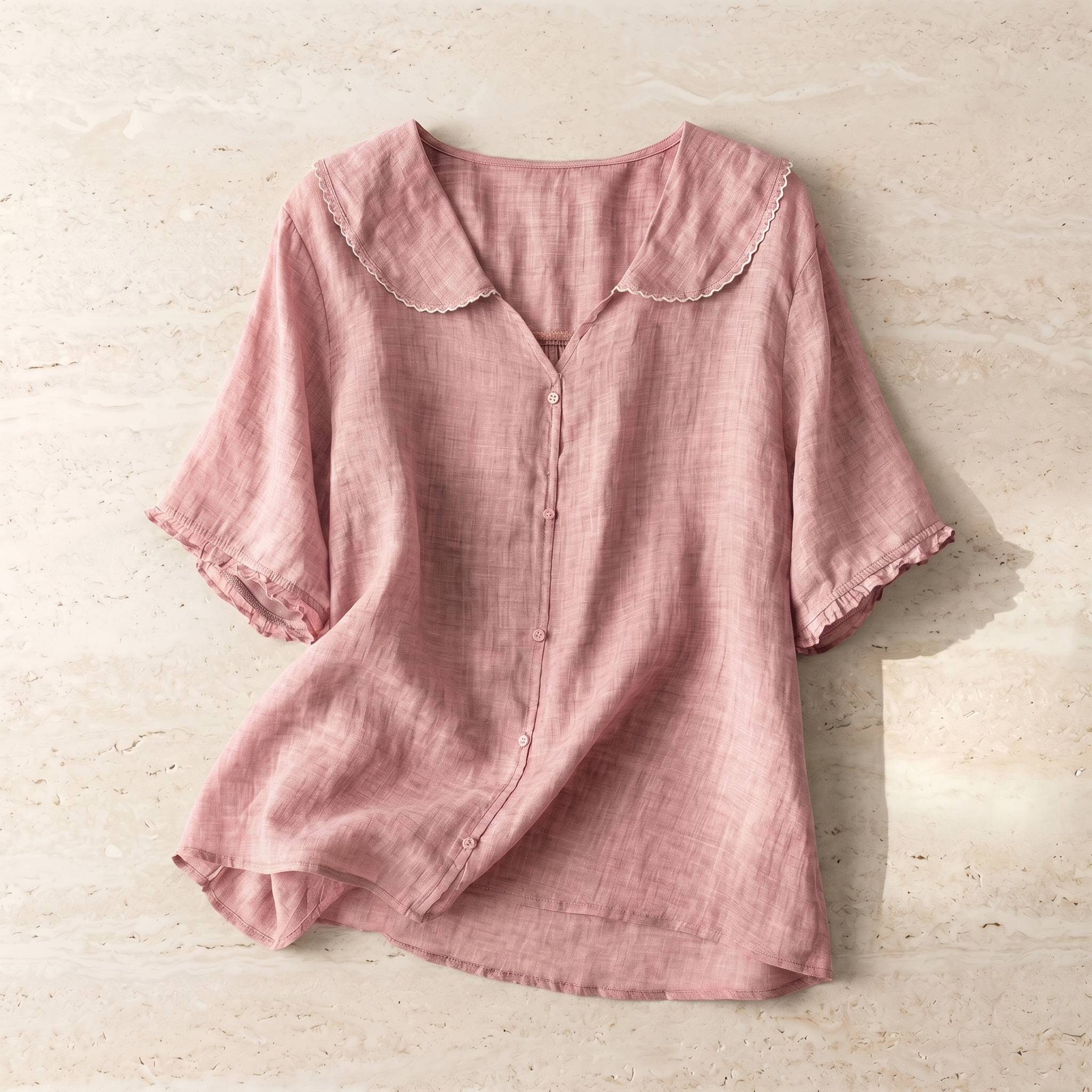 Women's Cotton White Vintage Inspired Long Sleeve Blouse For Timeless Casual Elegance