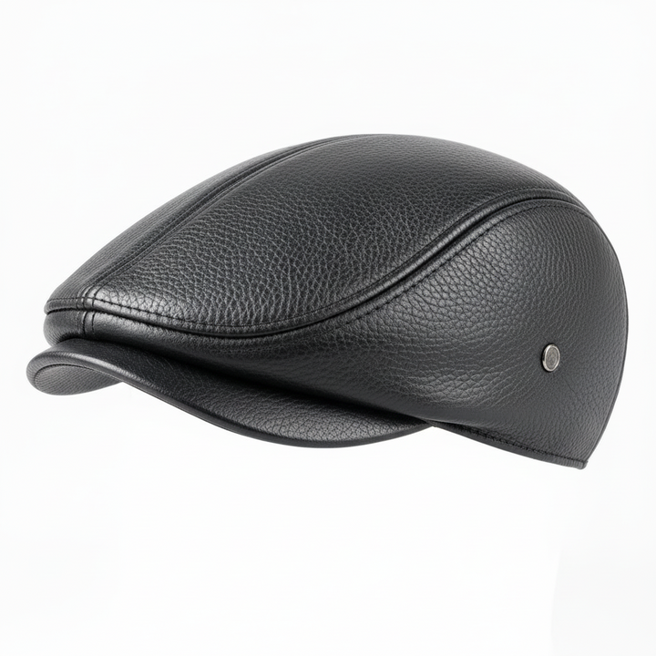 Cowhide Leather Dad Hat Without Ear-HighTouch