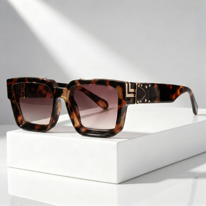 Men's Square Sunglasses with UV400 Protection