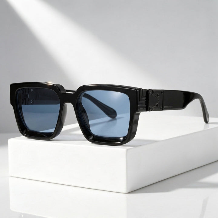 Men's Square Sunglasses with UV400 Protection