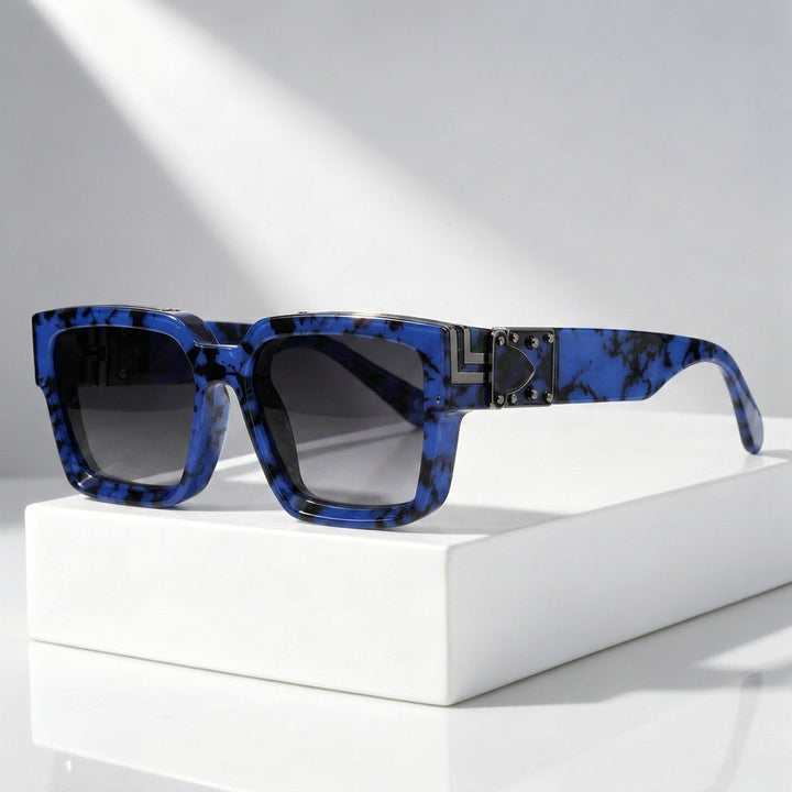 Men's Square Sunglasses with UV400 Protection