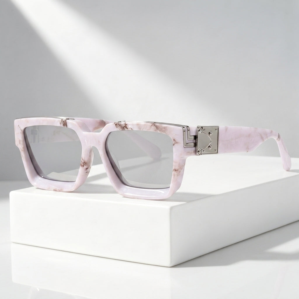 Men's Square Sunglasses with UV400 Protection