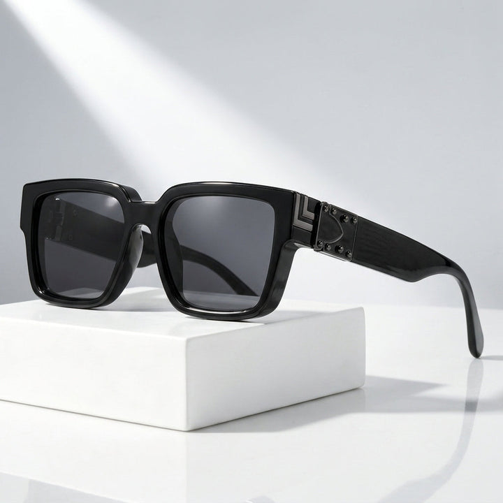 Men's Square Sunglasses with UV400 Protection