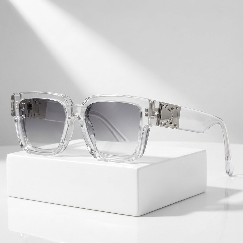 Men's Square Sunglasses with UV400 Protection