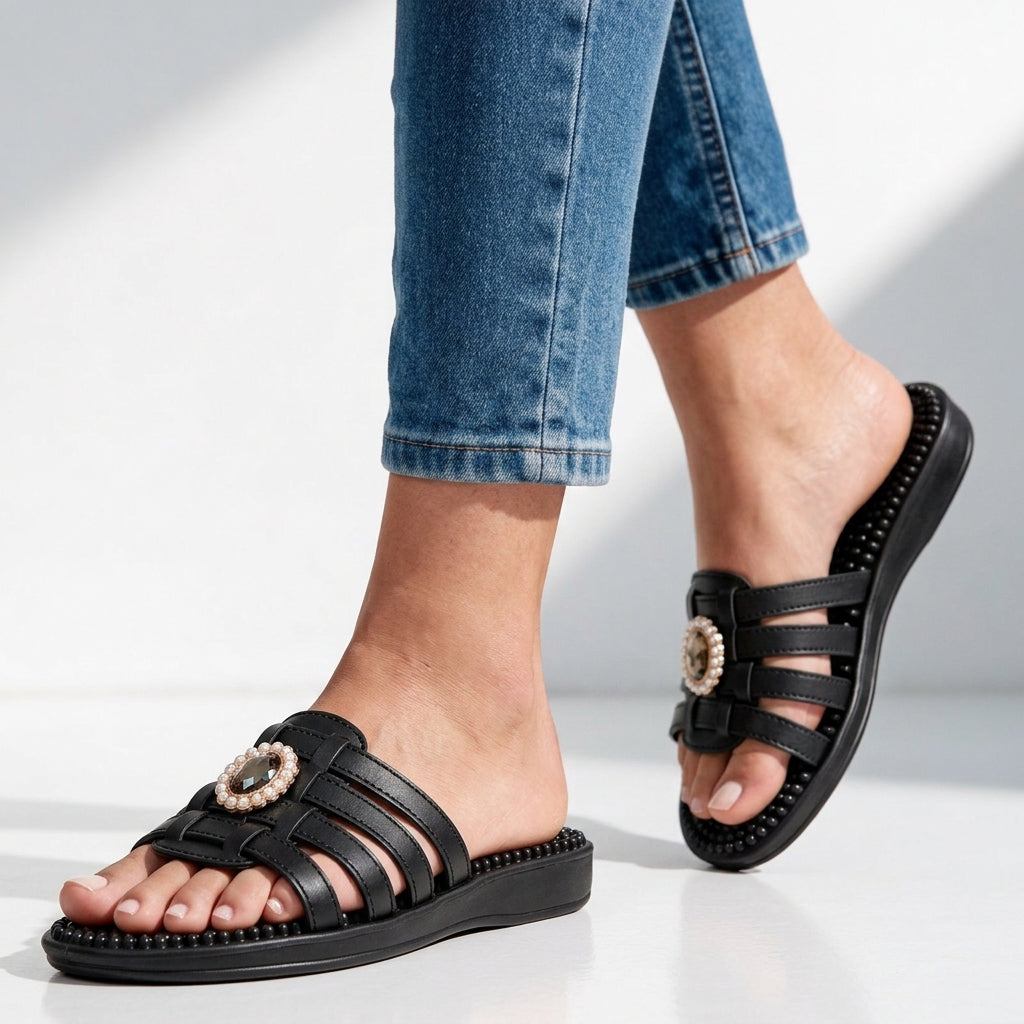 Women's Camille Orthopedic Slides – Cushioned Arch Support