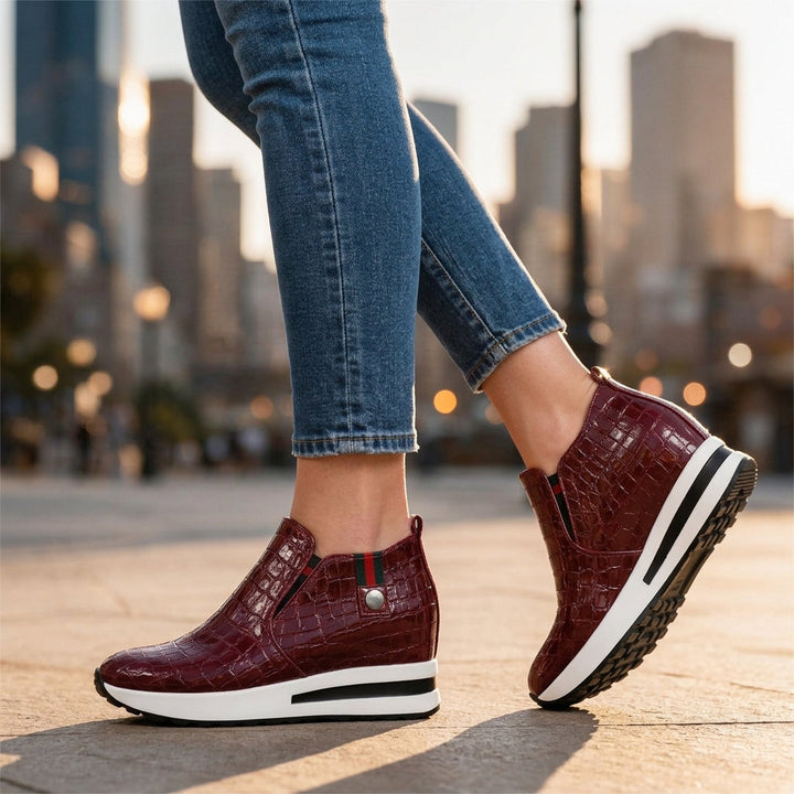 Women's Ottilie Croc Slip-On Sneakers – Cushioned Comfort