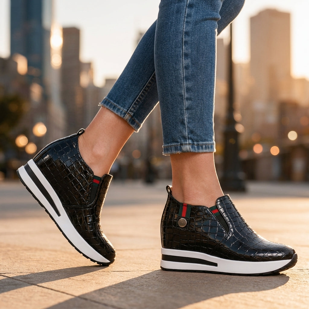 Women's Ottilie Croc Slip-On Sneakers – Cushioned Comfort