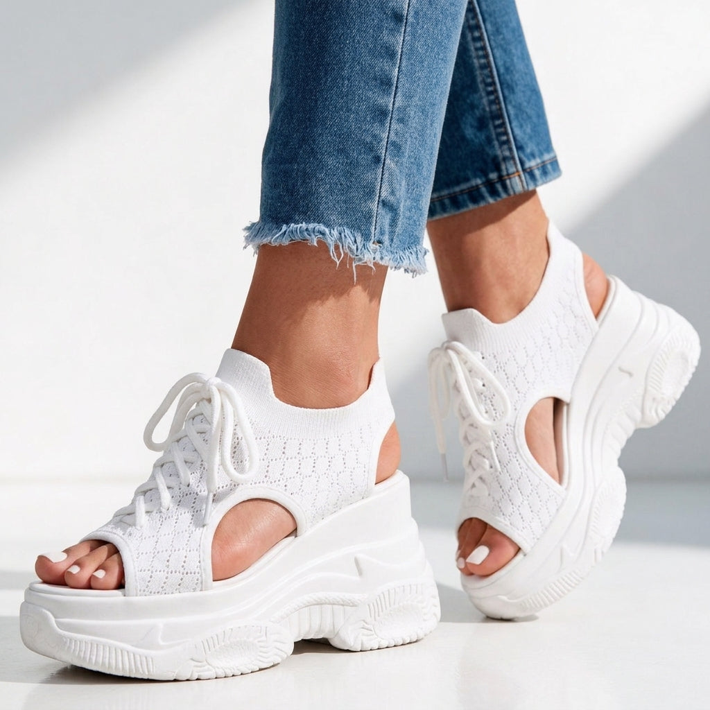 Women's Chelsea Lake Platform Sneakers – Cushioned Comfort