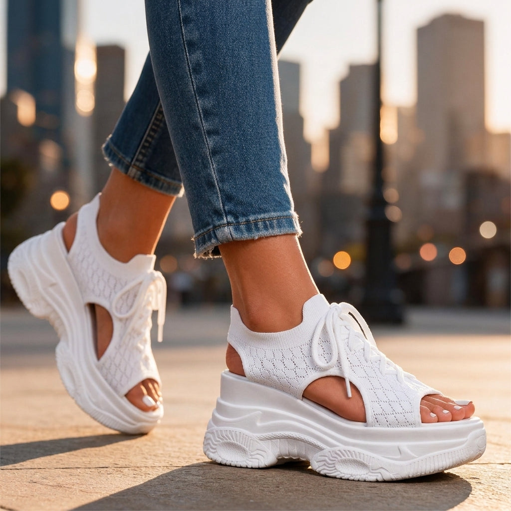 Women's Chelsea Lake Platform Sneakers – Cushioned Comfort