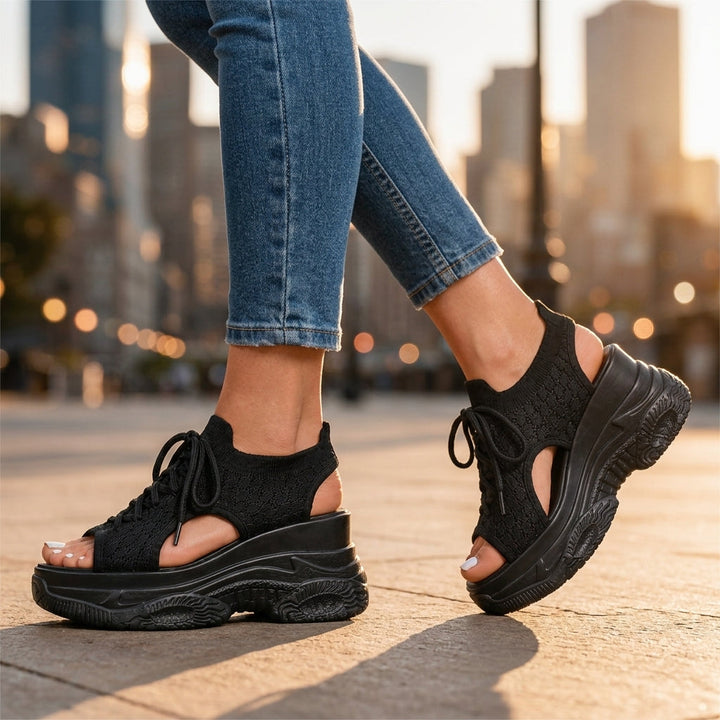 Women's Chelsea Lake Platform Sneakers – Cushioned Comfort
